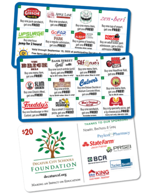 2025 Decatur City Saver coupon card preview