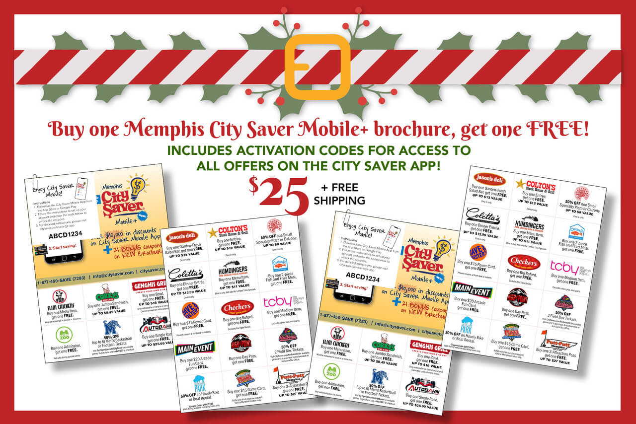 Memphis (2024) Holiday BOGO City Saver Fundraiser & Mobile Coupon App